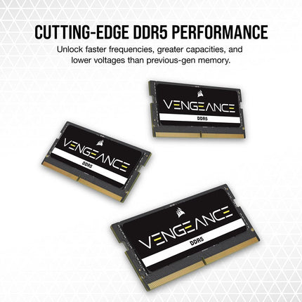 Corsair Vengeance 32GB DDR5 4800MHz CL40 SO-DIMM Laptop Memory Module RAM