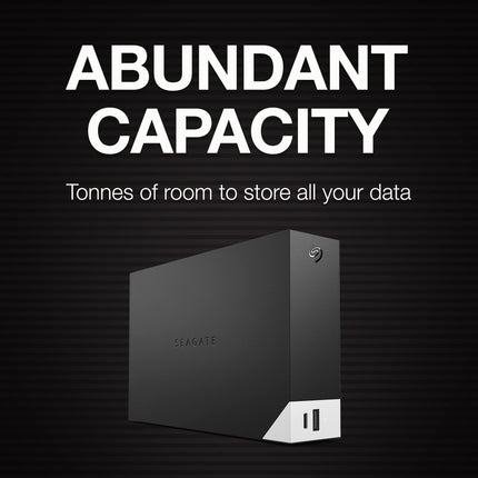 Seagate One Touch Hub 10TB Desktop External HDD USB 3.0 with USB-C Hub