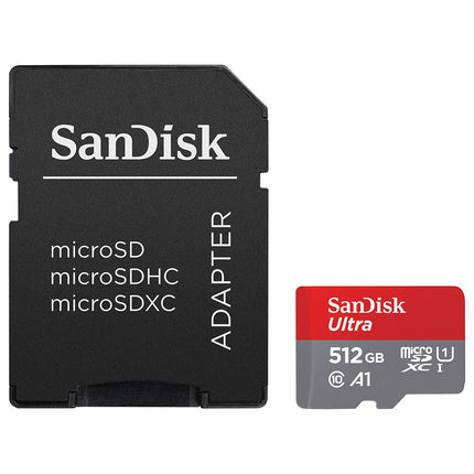 SanDisk Ultra 512GB microSDXC UHS-I U1 A1 Up to 150MB/s Read Memory Card