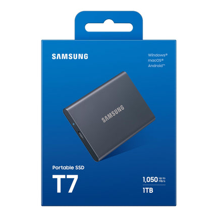 Samsung Portable SSD T7 1TB USB-C External Solid State Drive Titanium Grey