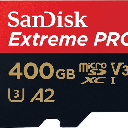 SanDisk Extreme PRO 400GB microSDXC UHS-I Class 10 U3 V30 A2 Memory Card