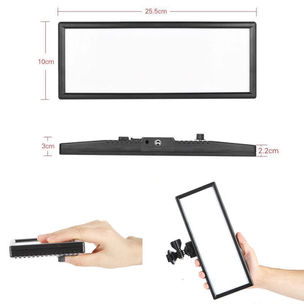 VILTROX L132T 0.78"/2cm Ultra Thin CRI95 5600K/3300K LED Video Light Dimmable Flat Panel On-camera Light Pad for Canon Nikon Pentax Olympus Samsung Panasonic DSLR Cameras DV Camcorders with Battery