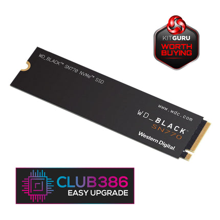 Western Digital WD_BLACK SN770 2TB NVMe SSD, PCIe 4.0 x4, Internal SSD