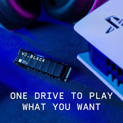 Western Digital WD_BLACK SN850 1TB NVMe SSD with Heatsink, PCIe 4.0 x4