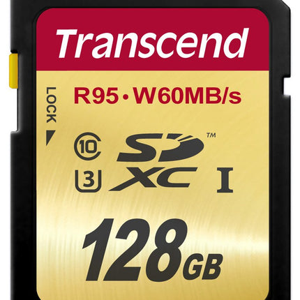 Transcend Ultimate 128GB SDXC UHS-I Class 10 U3 60MB/s Write Memory Card