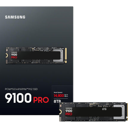 Samsung 9100 PRO 8TB M.2 2280 NVMe SSD, PCIe 5.0 x4, Internal SSD Drive