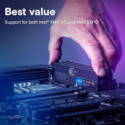 Crucial 16GB 1 x 16GB DDR5 4800MHz CL40 UDIMM Desktop RAM Memory Module