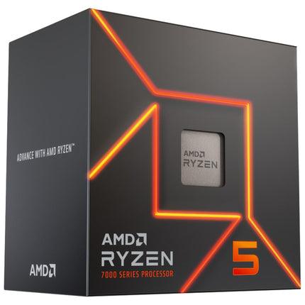 AMD Ryzen 5 7600 AM5 CPU - 6-Core Processor, up to 5.1GHz, With Cooler