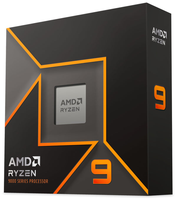 AMD Ryzen 9 9900X AM5 CPU - 12-Core, 24-Thread, Up to 5.6GHz, No Cooler