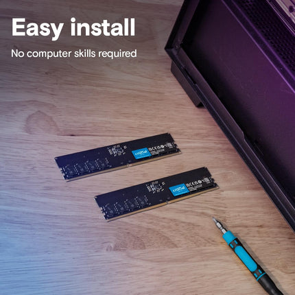 Crucial 16GB 1 x 16GB DDR5 4800MHz CL40 UDIMM Desktop RAM Memory Module