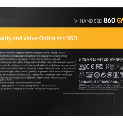 Samsung 860 QVO 1TB 2.5-inch SATA III SSD 550/520 MB/s for PC & Laptop