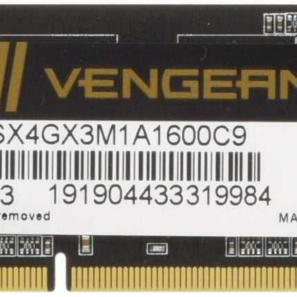 Corsair Vengeance 4GB DDR3 RAM 1600MHz CL9 SODIMM Laptop Computer Memory