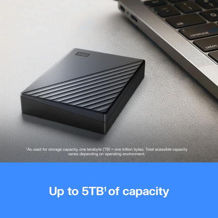 WD My Passport Ultra 4TB Blue Portable External HDD USB-C AES Encryption