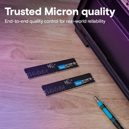 Crucial 8GB DDR5 5600MHz CL46 Desktop UDIMM Computer Memory Module RAM