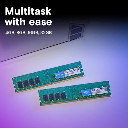 Crucial 32GB 1 x 32GB DDR4 3200MHz CL22 UDIMM Desktop RAM Memory Module