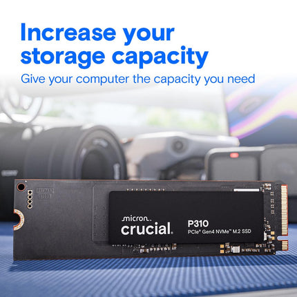 Crucial P310 1TB M.2 2280 NVMe SSD PCIe 4.0 x4, Up to 7100 MB/s Storage