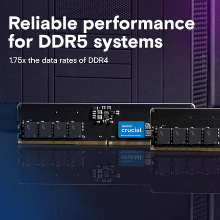 Crucial 8GB DDR5 5600MHz CL46 Desktop UDIMM Computer Memory Module RAM