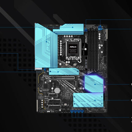 ASRock Z890 Pro RS Z890 LGA 1851 ATX DDR5 PCIe 5.0 Desktop Motherboard