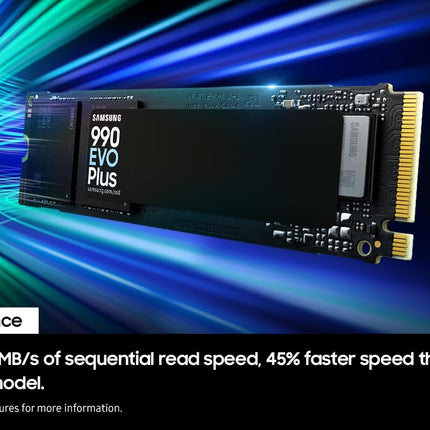 Samsung 990 EVO Plus 1TB M.2 2280 PCIe NVMe SSD, Up to 7150 MB/s Read Drive