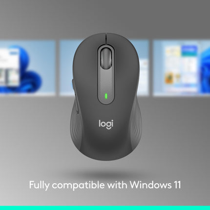 Logitech Signature M650 L Wireless Computer Mouse 4000 DPI Large Graphite