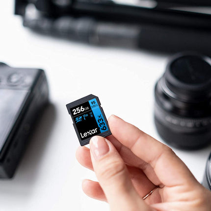 Lexar Professional 633x 256GB SDXC UHS-I U3 V30 45MB/s Write Memory Card