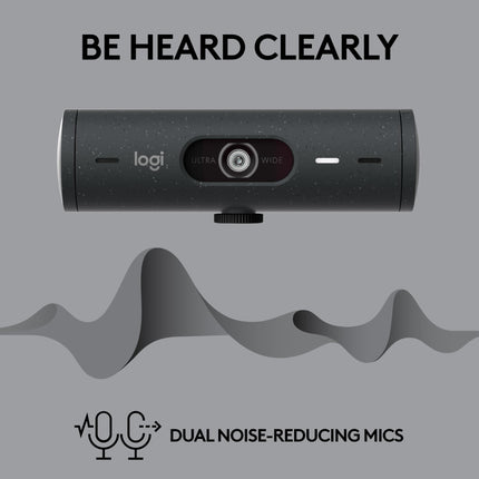 Logitech Brio 505 Full HD 1080p USB-C Webcam with HDR and Autofocus - Grey
