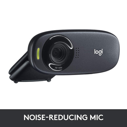 Logitech C310 HD Webcam 720p/30fps with Fixed Focus and Noise-Reducing Mic