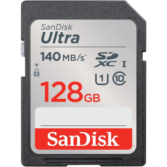 SanDisk Ultra 128GB SDXC UHS-I Class 10 U1 Up to 140MB/s Read Memory Card