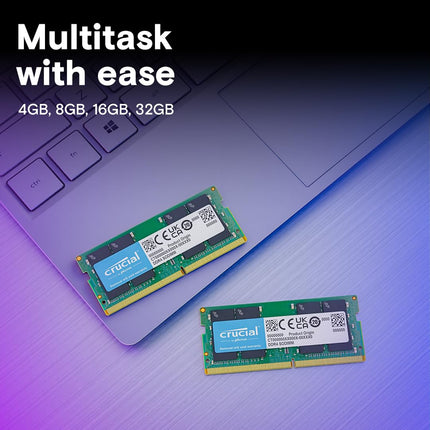 Crucial 32GB 1 x 32GB DDR4 3200MHz CL22 SO-DIMM Laptop RAM Memory Module