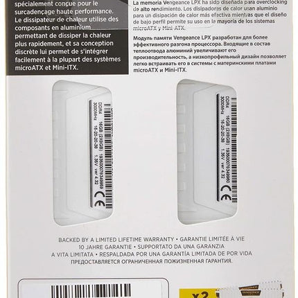 Corsair Vengeance LPX 16GB 2 x 8GB DDR4 3000MHz CL16 UDIMM Desktop RAM