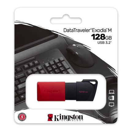 Kingston DataTraveler Exodia M 128GB USB-A USB 3.2 Gen 1 USB Flash Drive
