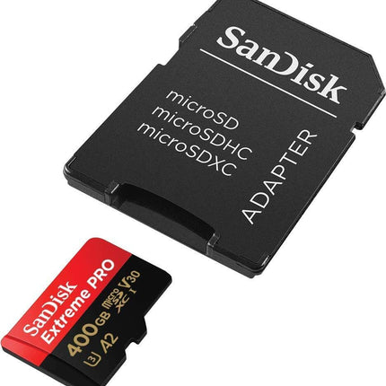SanDisk Extreme PRO 400GB microSDXC UHS-I Class 10 U3 V30 A2 Memory Card