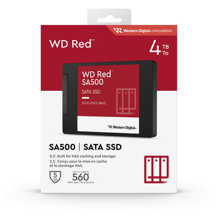 Western Digital WD Red SA500 4TB 2.5-inch SATA III SSD 560/520 MB/s NAS