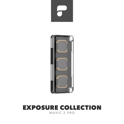 PolarPro Exposure Filter Collection (ND128, ND256, ND1000 Filters for Long Exposure Photography) for DJI Mavic 2 Pro Filters