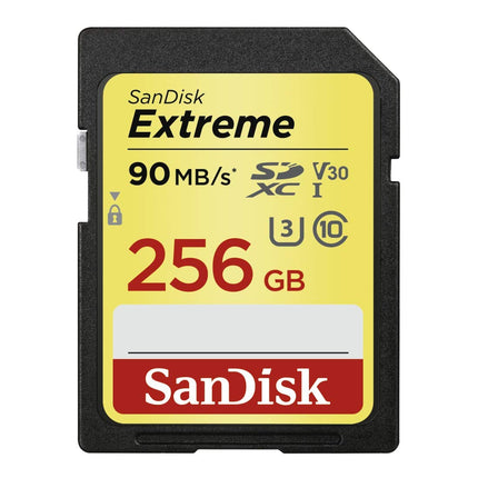 SanDisk Extreme 256GB SDXC UHS-I Class 10 U3 V30 60MB/s Write Memory Card