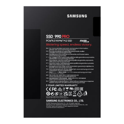 Samsung 990 PRO 4TB M.2 2280 NVMe SSD, PCIe 4.0 x4, Internal SSD Drive
