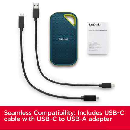 SanDisk Extreme PRO Portable SSD 1TB USB-C Gen 2x2 Up to 2000MB/s Monterey