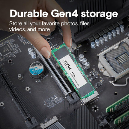 Crucial E100 1TB M.2 2280 NVMe SSD PCIe 4.0 x4, Up to 5000 MB/s Storage