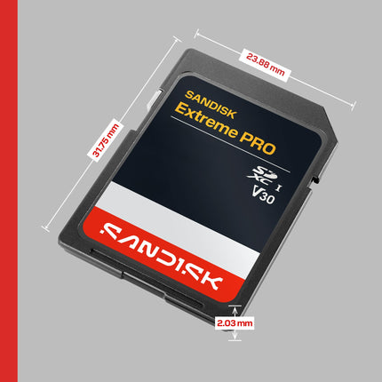 SanDisk Extreme PRO 128GB SDXC UHS-I U3 V30 Up to 250MB/s Read Memory Card