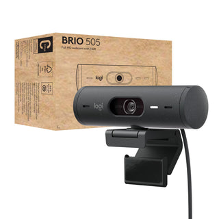 Logitech Brio 505 Full HD 1080p USB-C Webcam with HDR and Autofocus - Grey