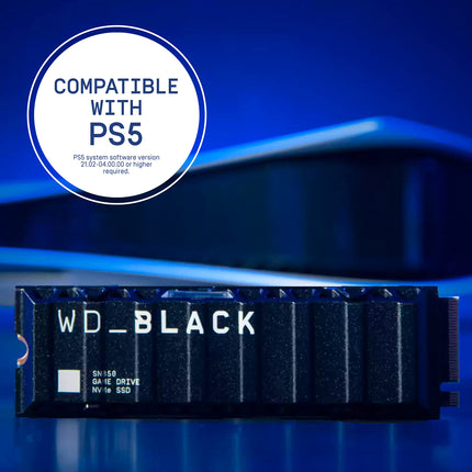 Western Digital WD_BLACK SN850 1TB NVMe SSD with Heatsink, PCIe 4.0 x4