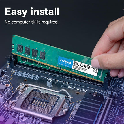 Crucial 32GB 1 x 32GB DDR4 3200MHz CL22 UDIMM Desktop RAM Memory Module