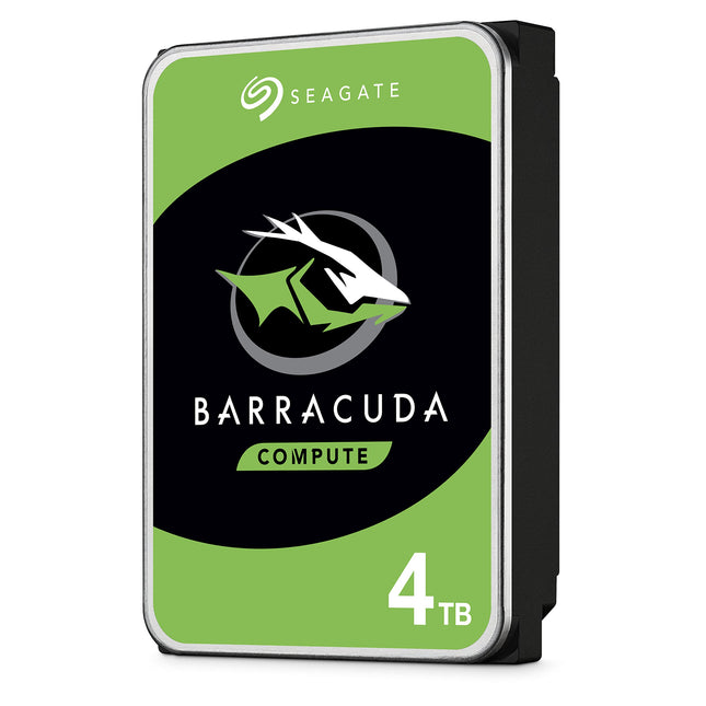 Seagate BarraCuda 4TB 3.5-inch SATA Desktop Hard Drive, 5400 RPM, 256MB