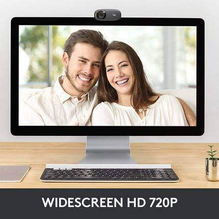 Logitech C310 HD Webcam 720p/30fps with Fixed Focus and Noise-Reducing Mic