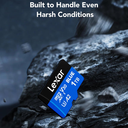 Lexar BLUE 1TB microSDXC UHS-I Class 10 U3 V30 A2 40MB/s Write Memory Card