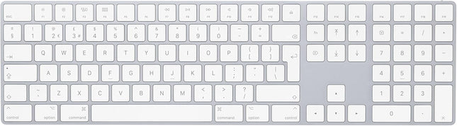Apple Magic Keyboard Numeric Keypad Bluetooth Full-Size UK English Silver