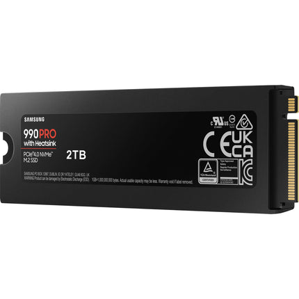 Samsung 990 PRO 2TB M.2 2280 NVMe SSD, PCIe 4.0 x4, PS5 SSD with Heatsink