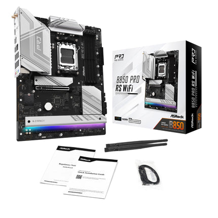 ASRock B850 Pro RS WiFi B850 AM5 ATX DDR5 PCIe 5.0 Desktop Motherboard