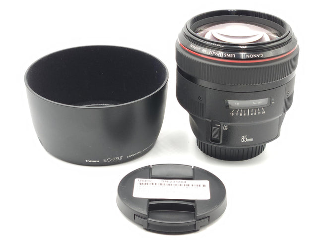 Canon EF 85mm F1.2L II USM Full Frame Portrait Prime Lens Black 1056B002