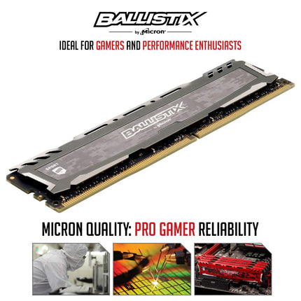 Crucial Ballistix Sport LT 8GB DDR4 3200MHz CL16 XMP Desktop DIMM Memory